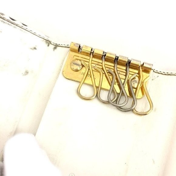 Gucci Green Blue Canvas Leather 6 Ring Key Case Key Holder Gucci GG Logo - Picture 5 of 8